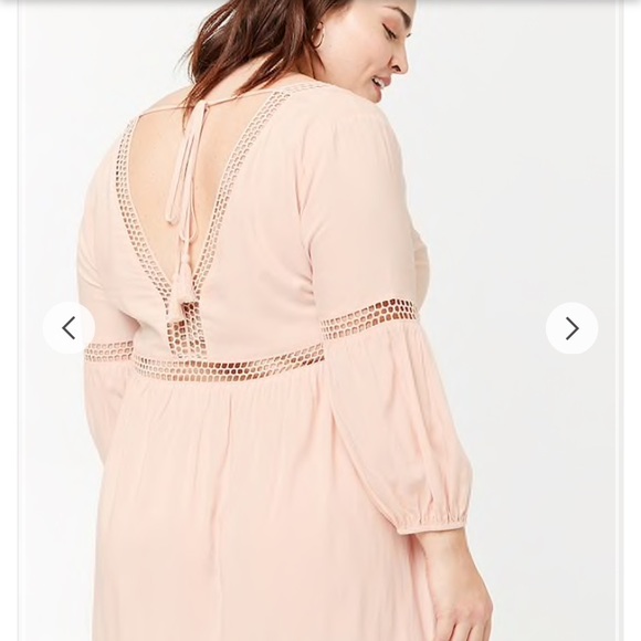 F21 plus woven peach boho dress - Picture 3 of 8